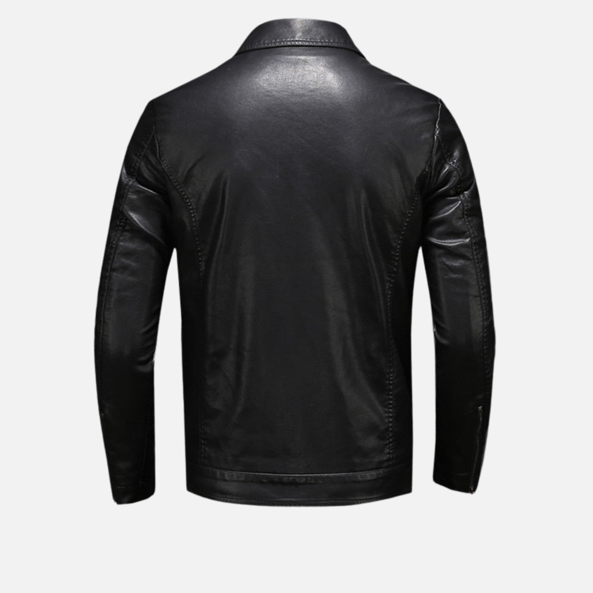 Viranluxe Black Faux Leather Jacket