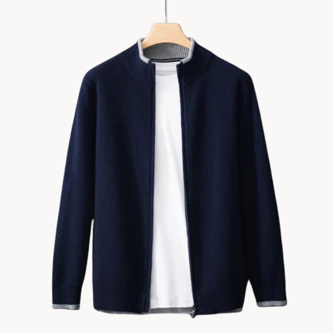 Viranluxe Sleek Zip-up Modern Sweater