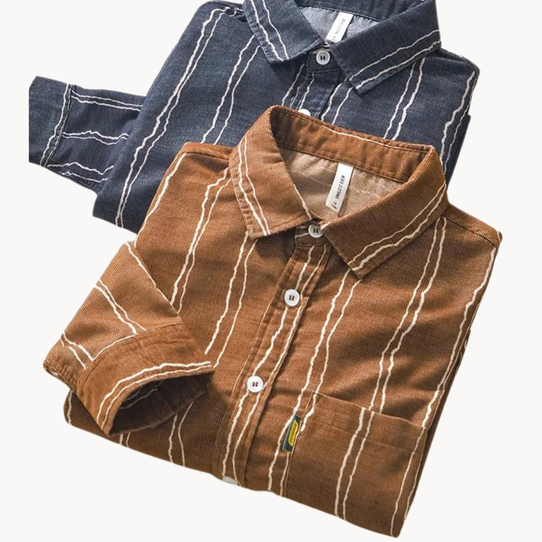 Viranluxe Casual Striped Button-up Shirt
