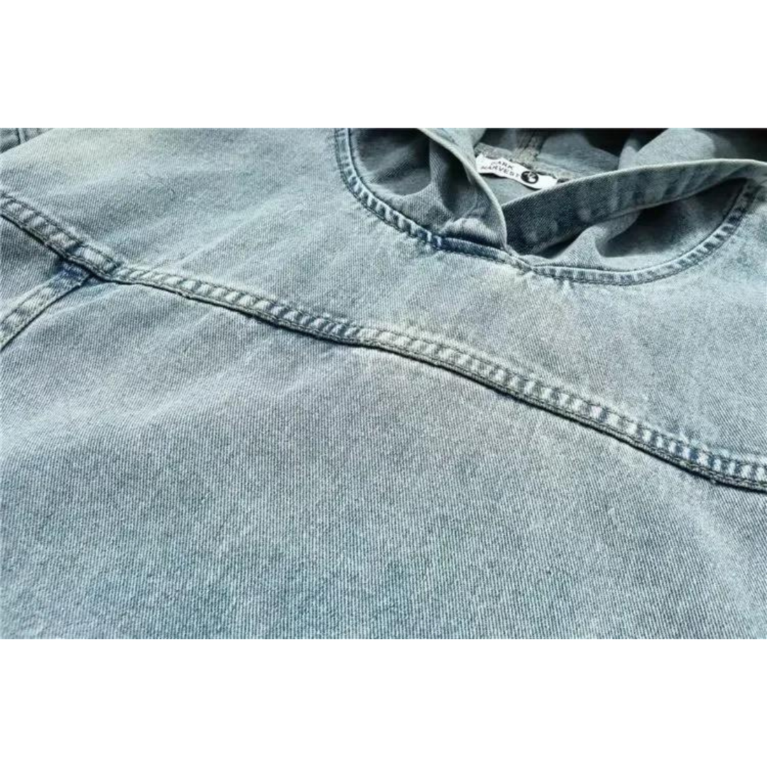 Viranluxe Washed Denim Hoodie