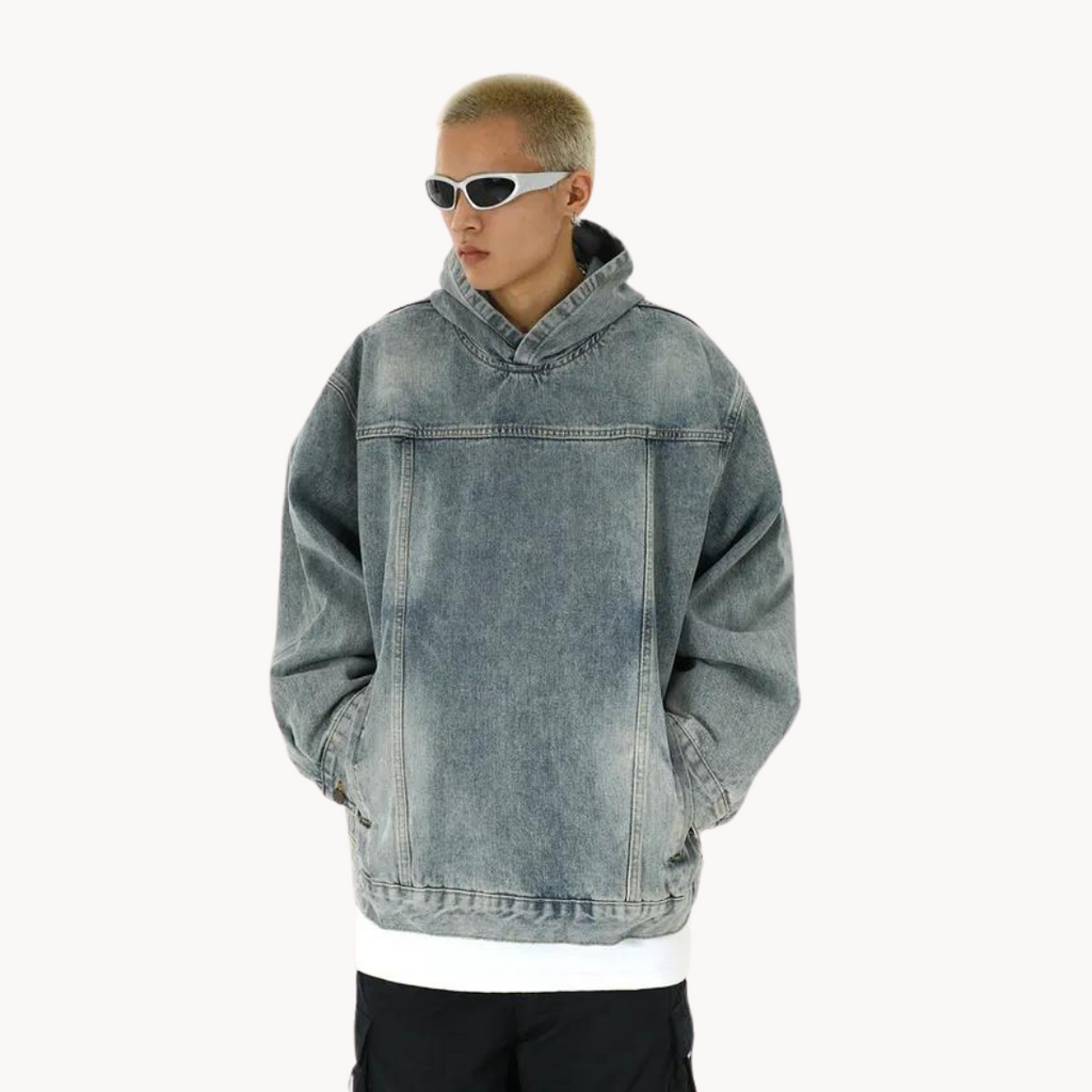 Viranluxe Washed Denim Hoodie