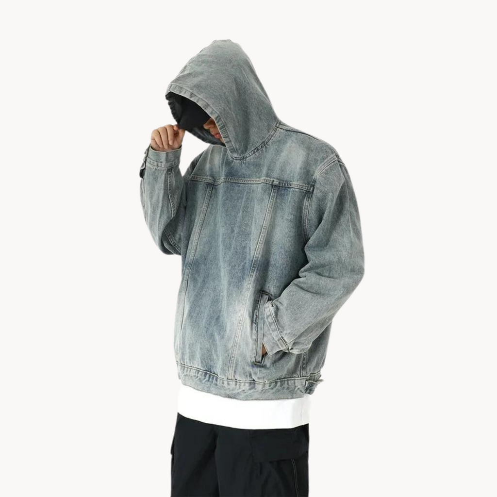Viranluxe Washed Denim Hoodie