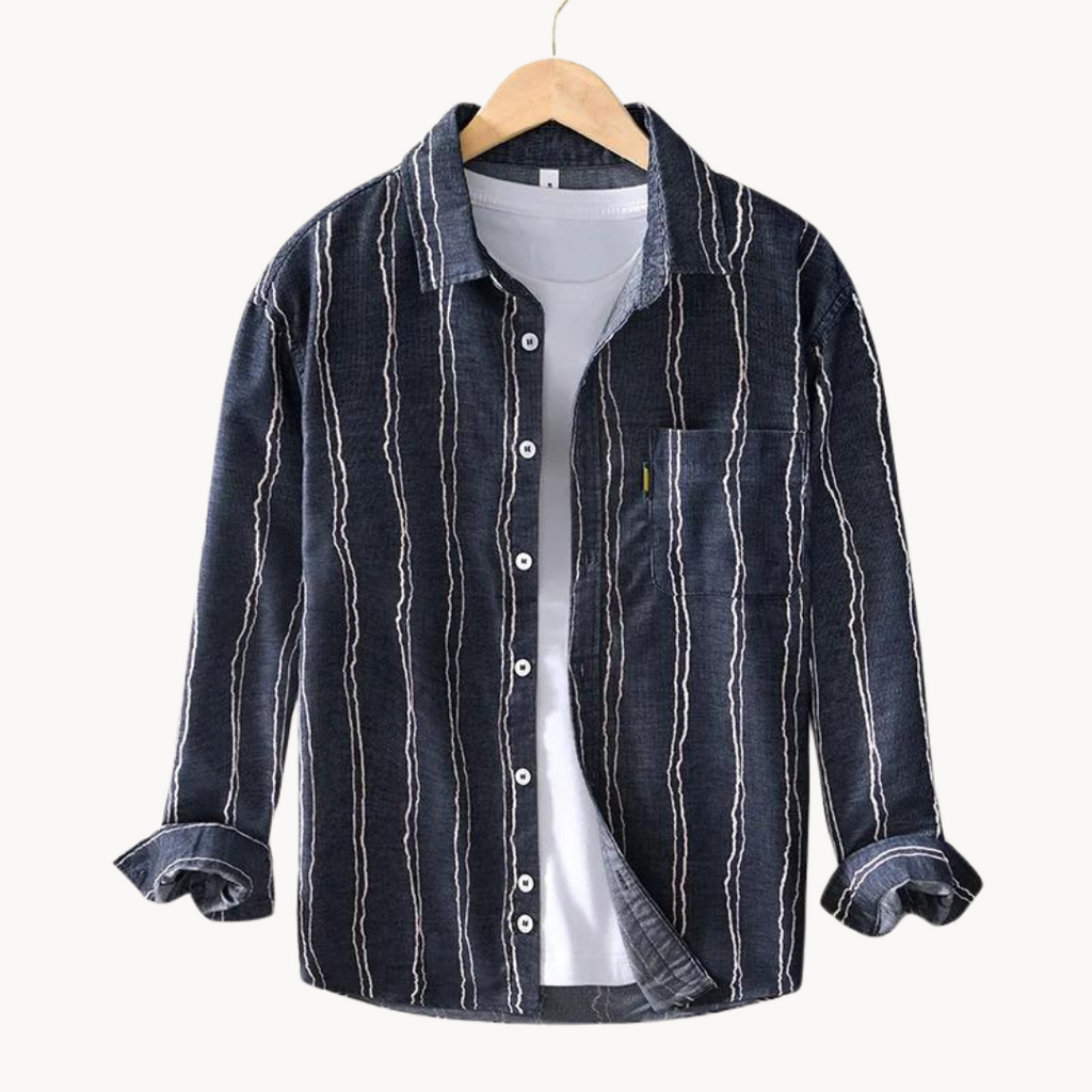 Viranluxe Casual Striped Button-up Shirt