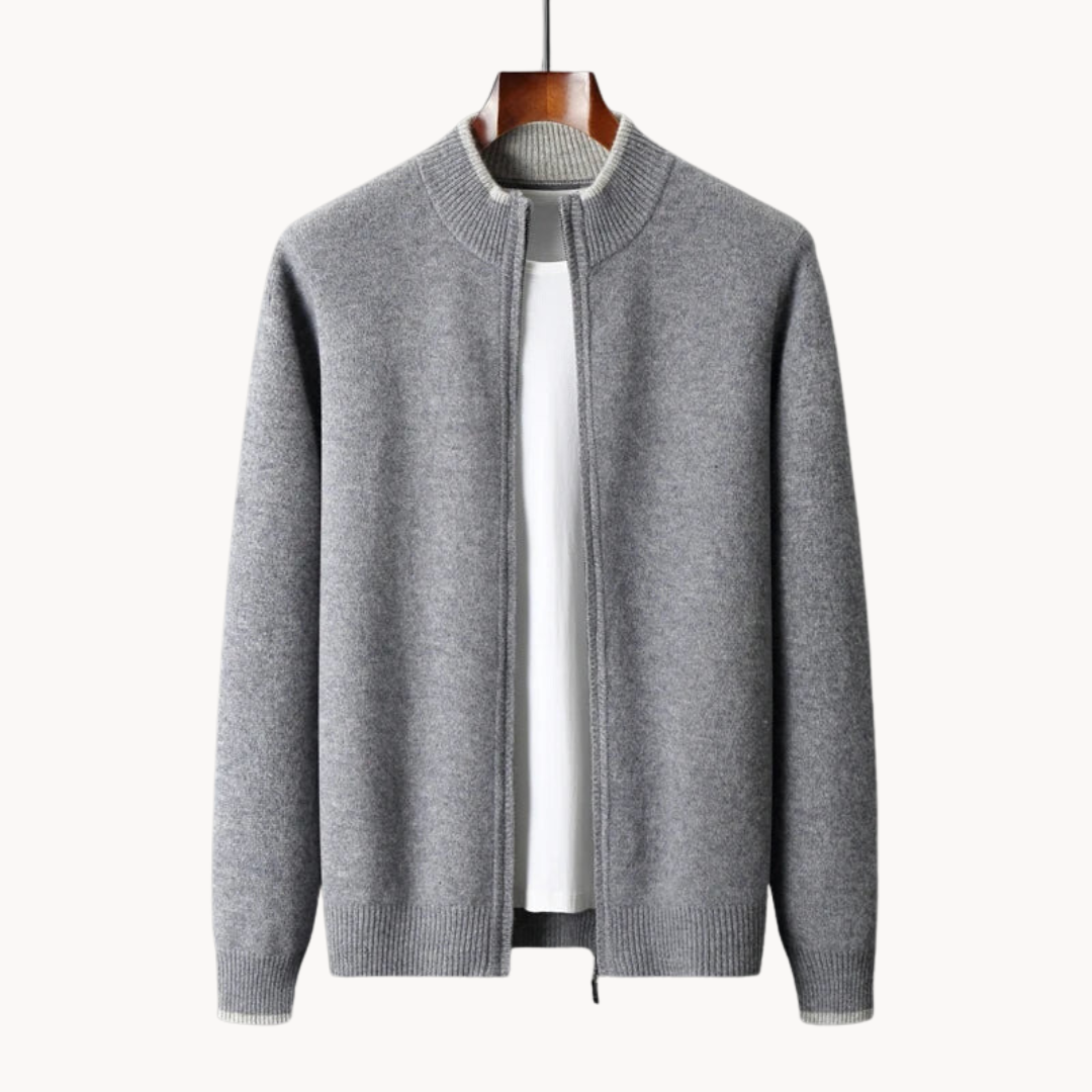 Viranluxe Sleek Zip-up Modern Sweater