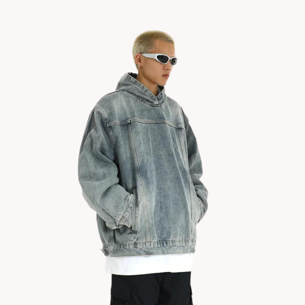 Viranluxe Washed Denim Hoodie
