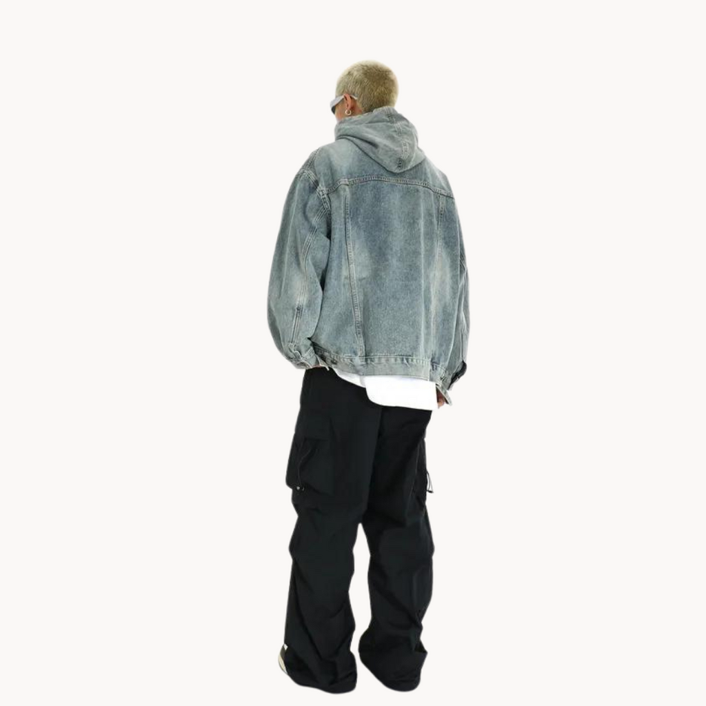 Viranluxe Washed Denim Hoodie