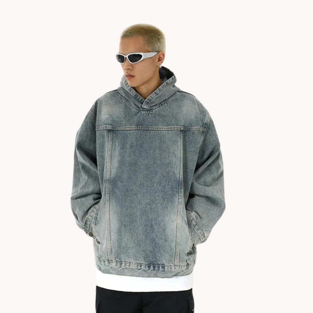 Viranluxe Washed Denim Hoodie