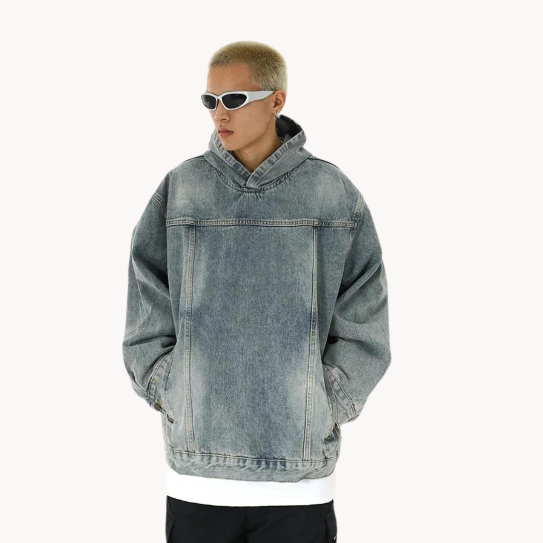 Viranluxe Washed Denim Hoodie