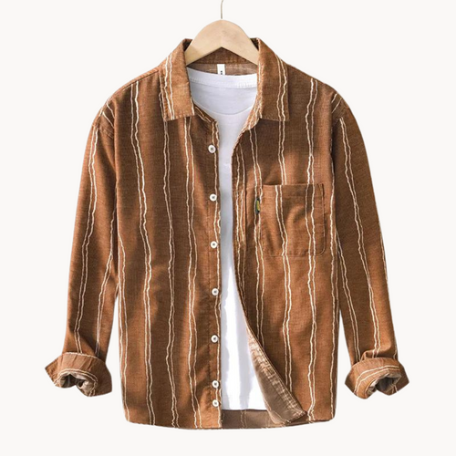 Viranluxe Casual Striped Button-up Shirt