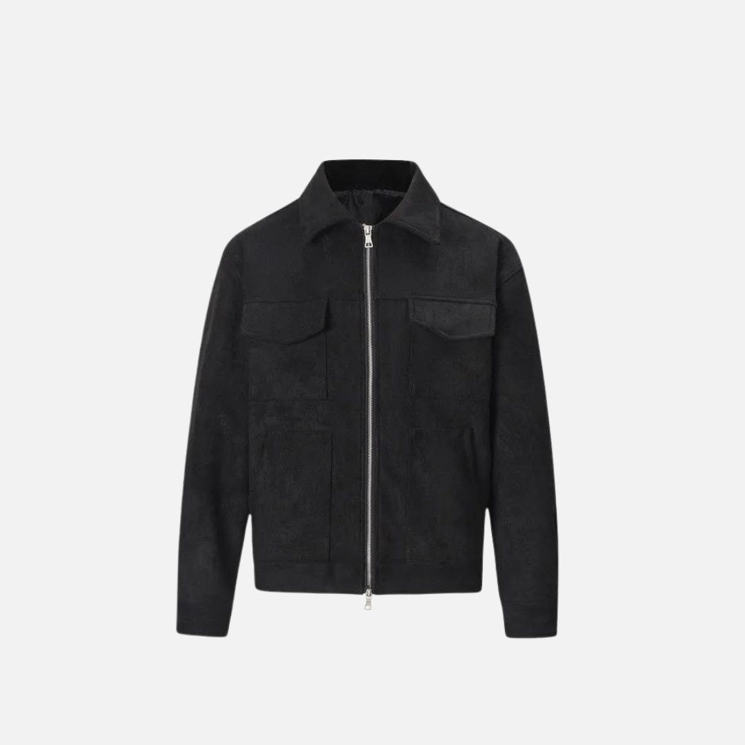 Viranluxe Suede Modern Cargo Jacket