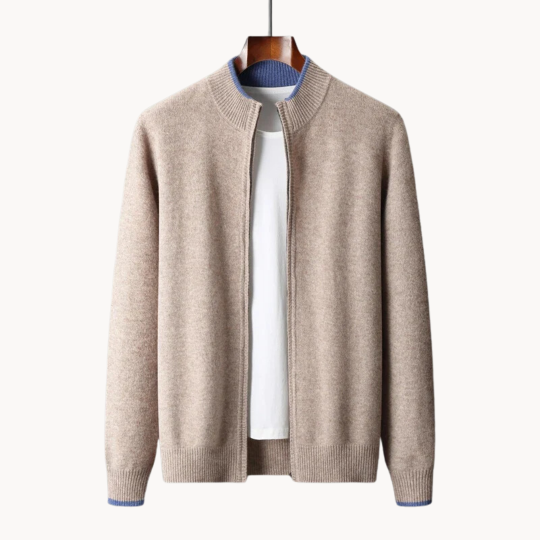 Viranluxe Sleek Zip-up Modern Sweater