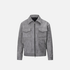 Viranluxe Suede Modern Cargo Jacket