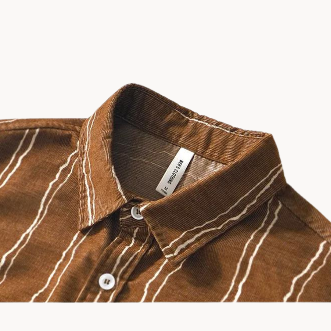 Viranluxe Casual Striped Button-up Shirt