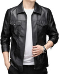 Viranluxe Black Faux Leather Jacket