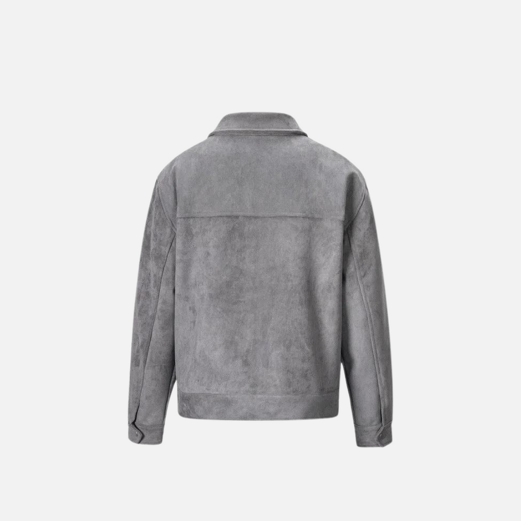 Viranluxe Suede Modern Cargo Jacket