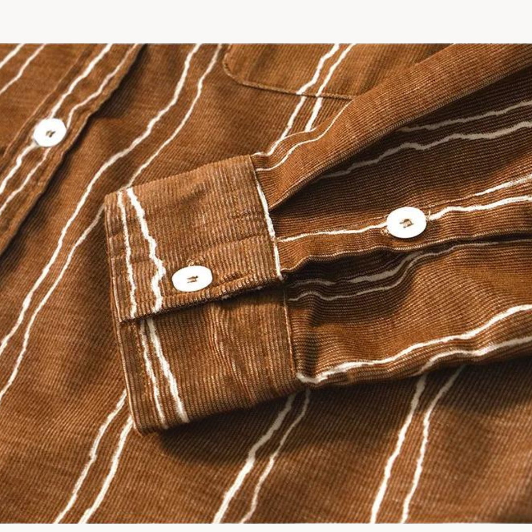 Viranluxe Casual Striped Button-up Shirt