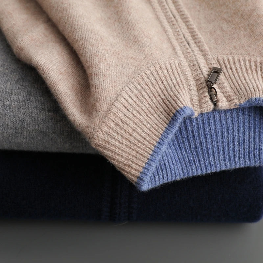 Viranluxe Sleek Zip-up Modern Sweater