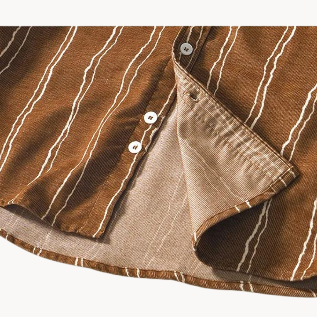 Viranluxe Casual Striped Button-up Shirt