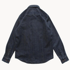 Viranluxe Denim-inspired Striped Button-up Shirt