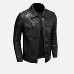 Viranluxe Black Faux Leather Jacket