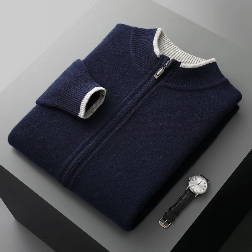 Viranluxe Sleek Zip-up Modern Sweater