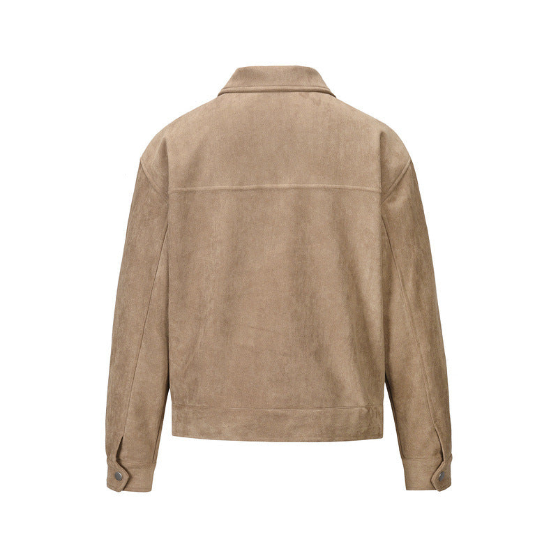 Viranluxe Suede Modern Cargo Jacket