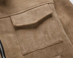 Viranluxe Suede Modern Cargo Jacket