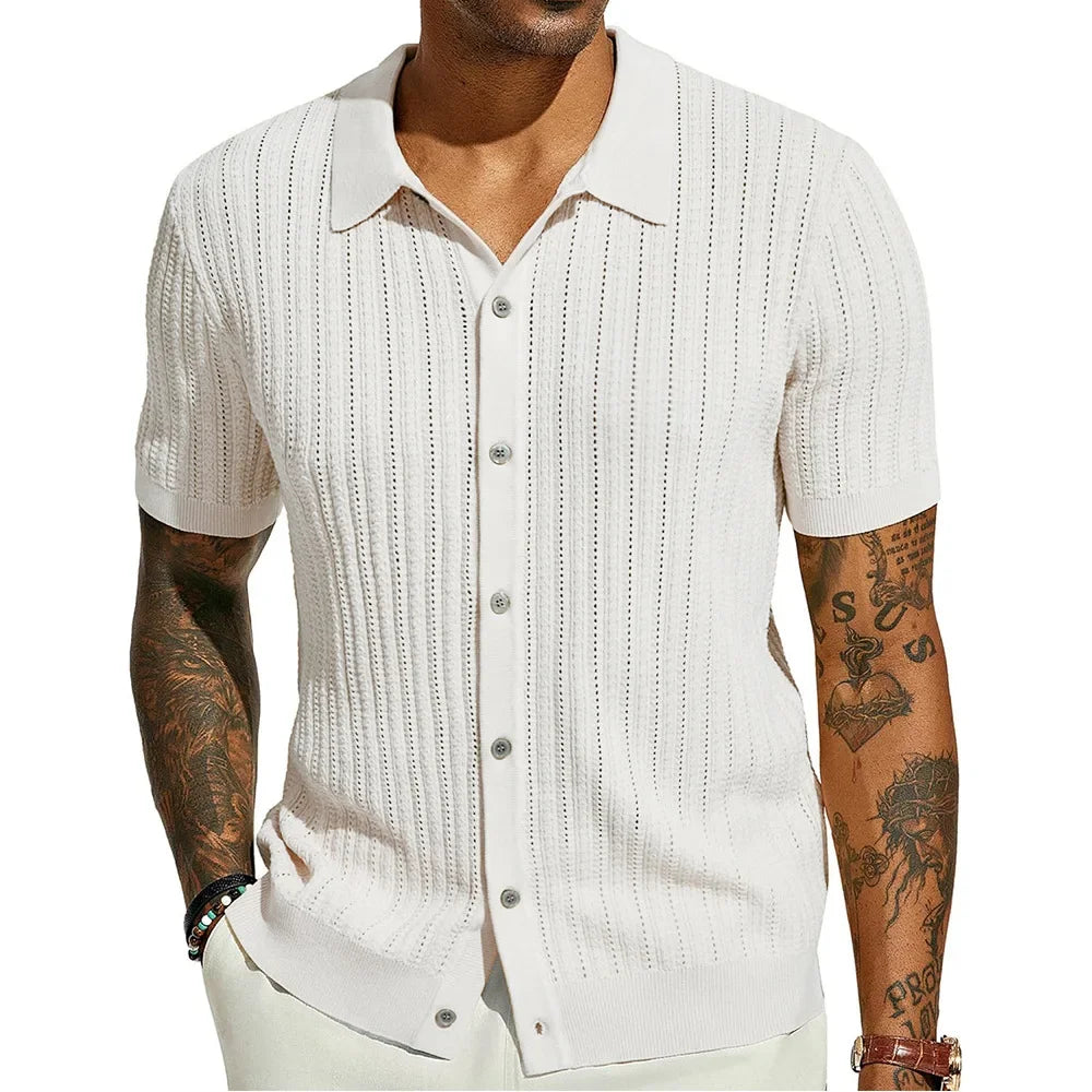 Viranluxe Lightweight Modern Knit Shirt