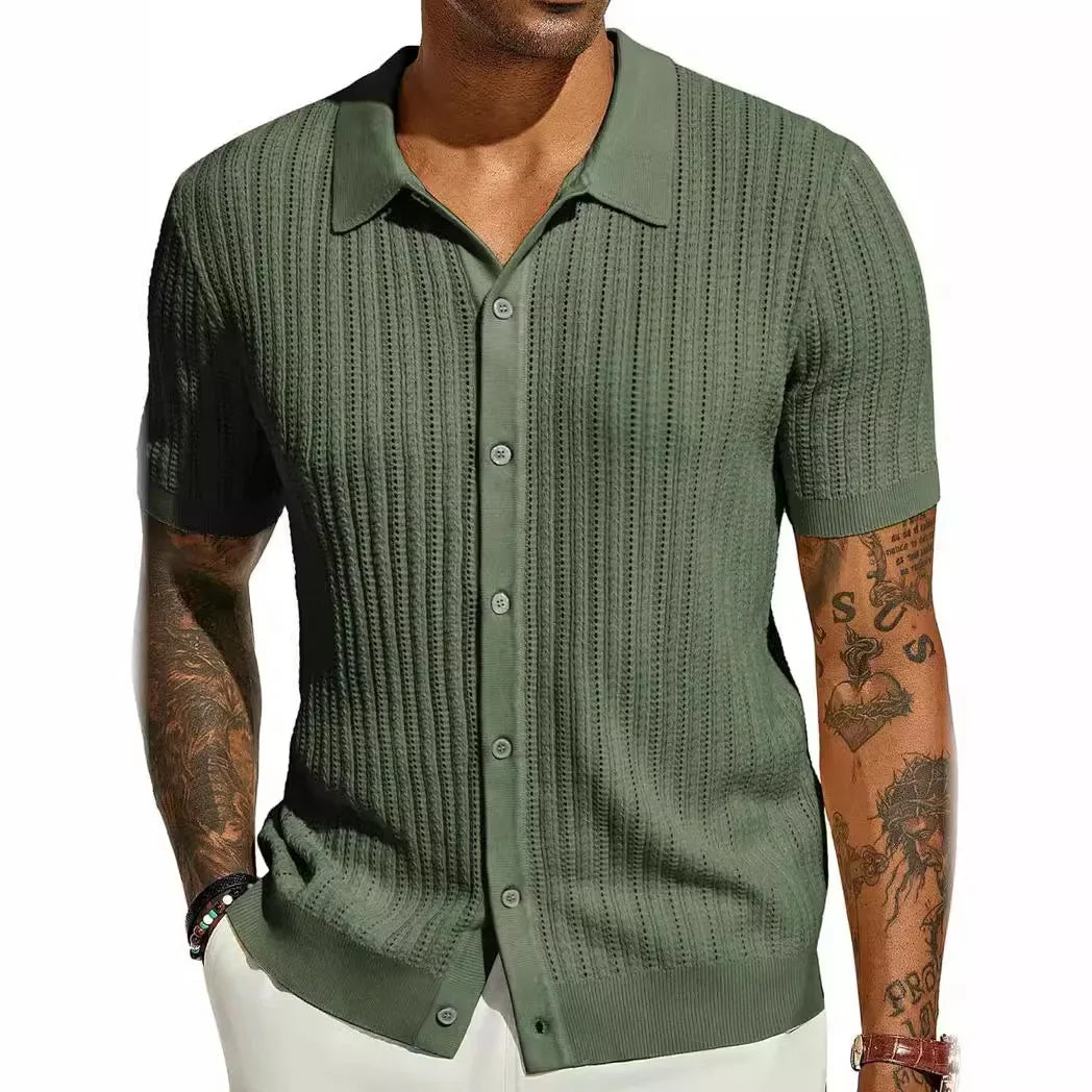 Viranluxe Lightweight Modern Knit Shirt