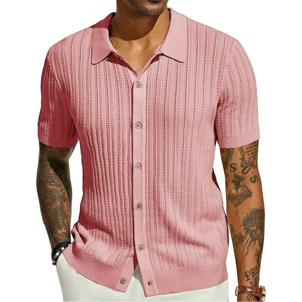 Viranluxe Lightweight Modern Knit Shirt