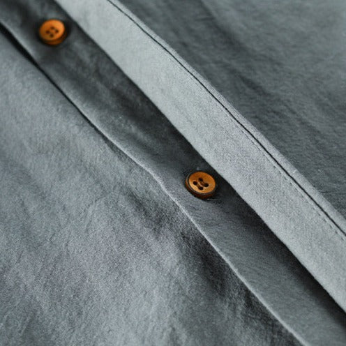 Viranluxe Modern Button-up Linen Cotton Shirt