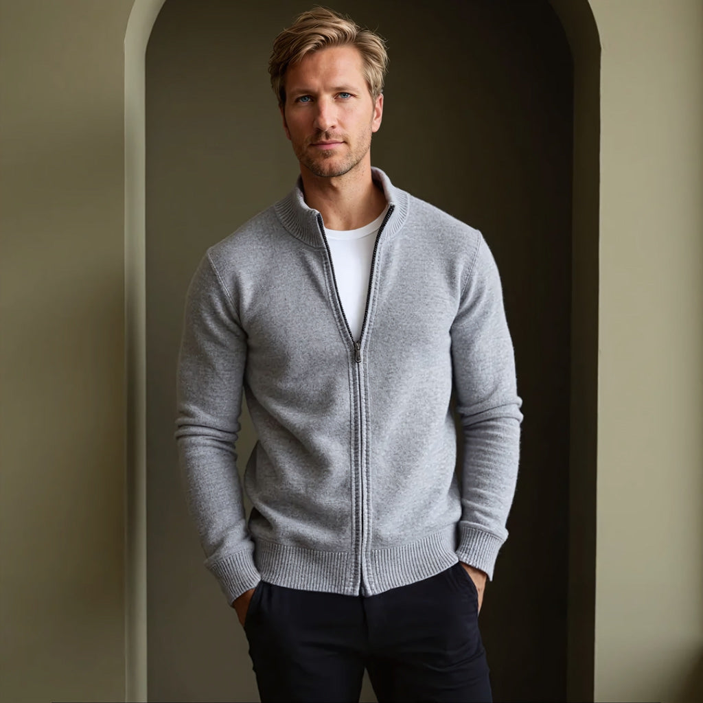 Viranluxe Sleek Zip-up Modern Sweater